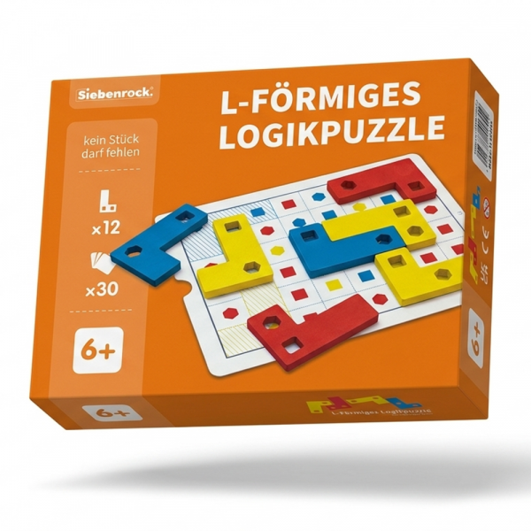 L-förmiges Logikpuzzle für Kinder ab 6 Jahren