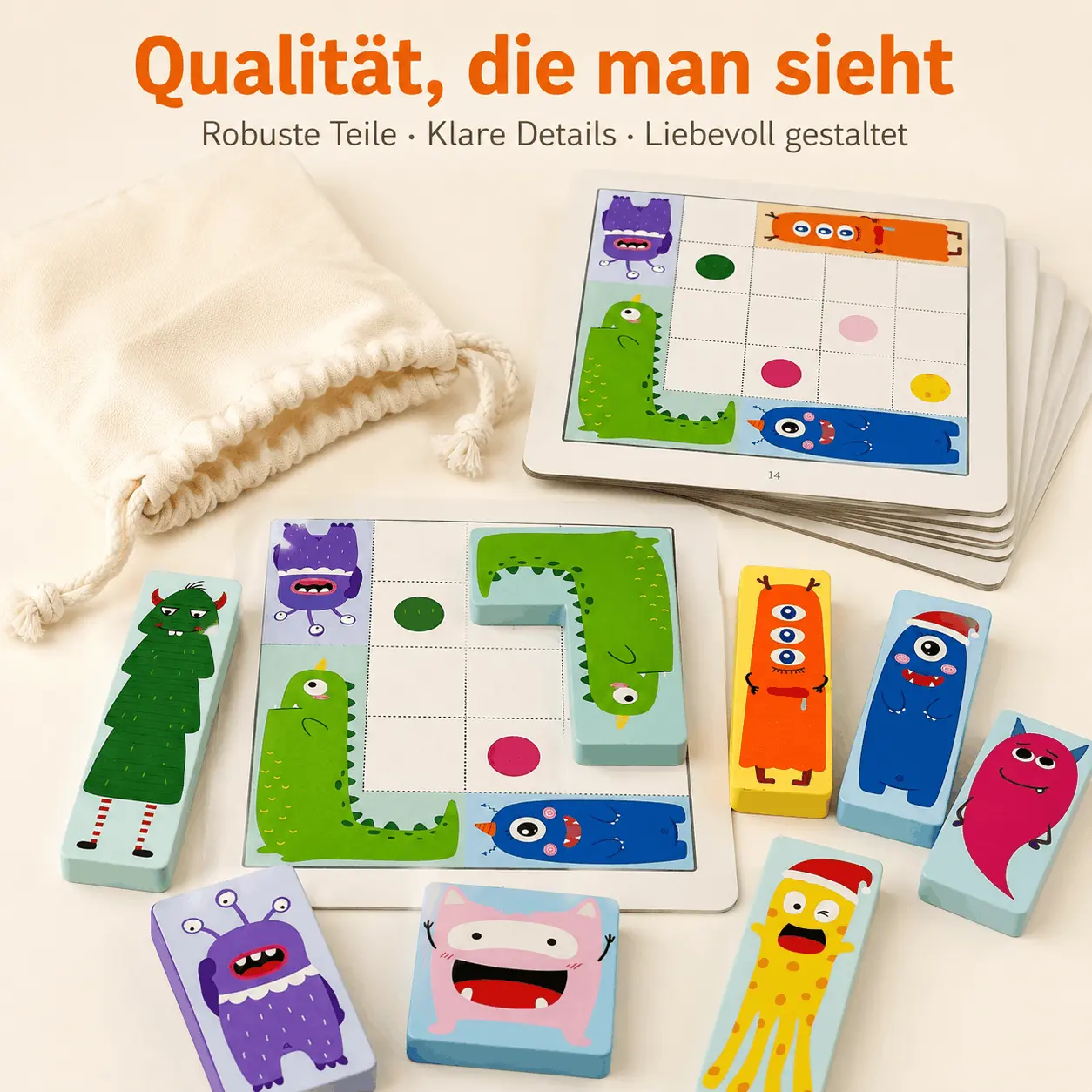 Kleines Monster geht nach Hause – Logikpuzzle für Kinder ab 3 Jahren – Bild 6