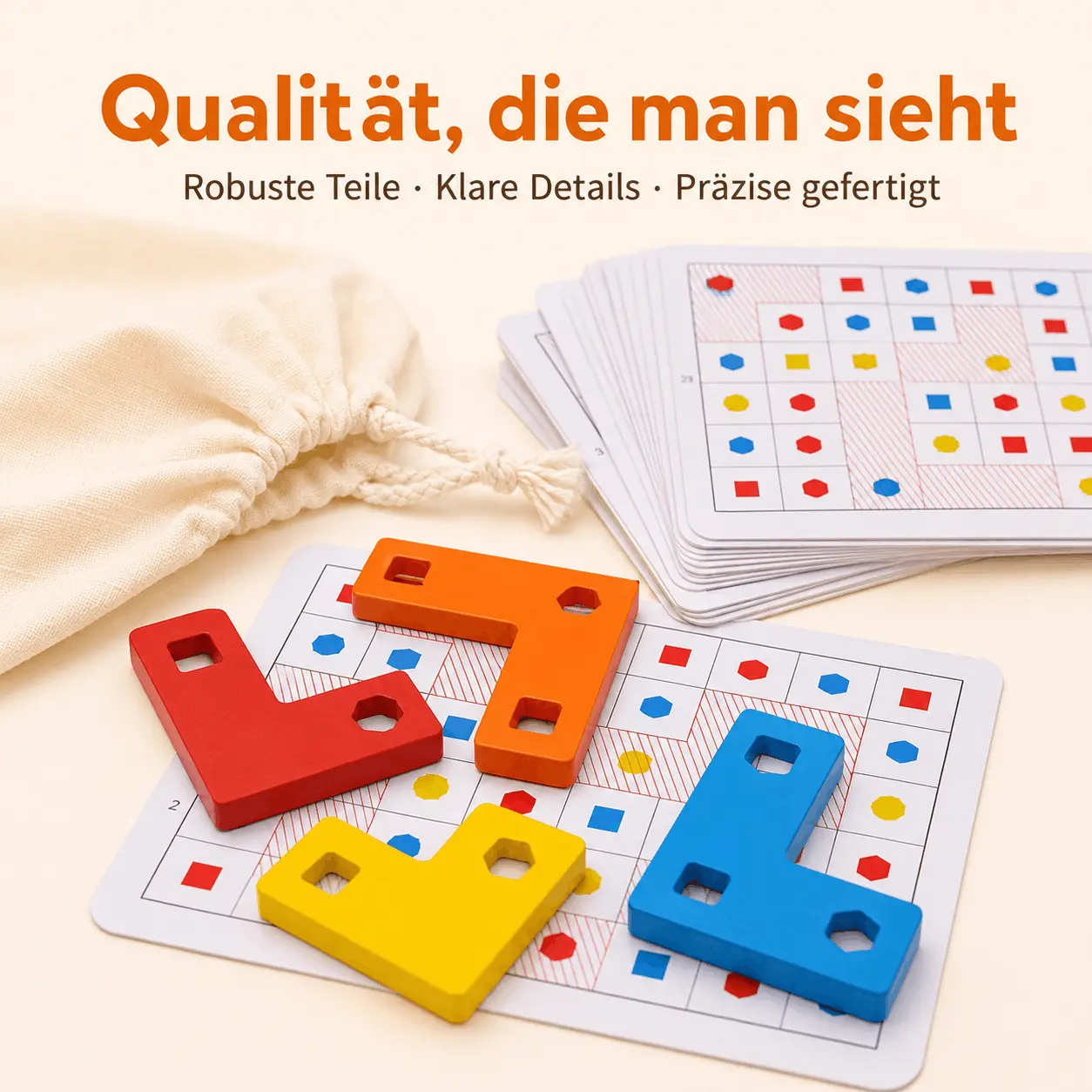 L-förmiges Logikpuzzle für Kinder ab 6 Jahren – Bild 6