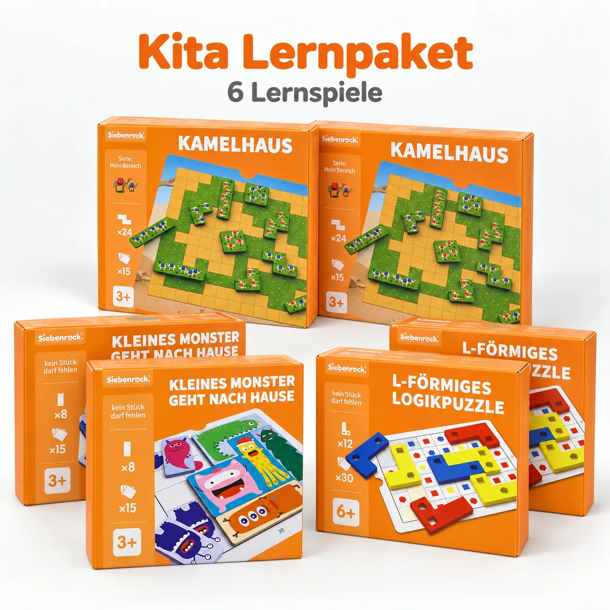 Kita Lernpaket – 6 Lernspiele für Kitas & Kindergärten
